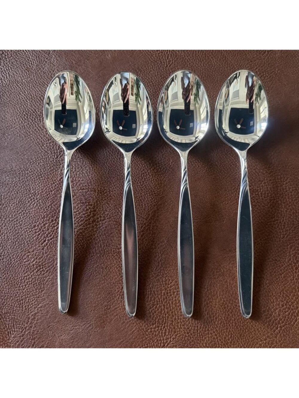 WMF Rom Silverplate Table Spoons 7 7/8" Germany Patent 90 Flatware Set of 4
